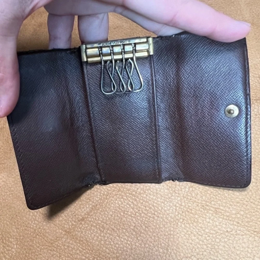 LOUIS VUITTON Damier Ebene Multicles 4 Key Holder‎
